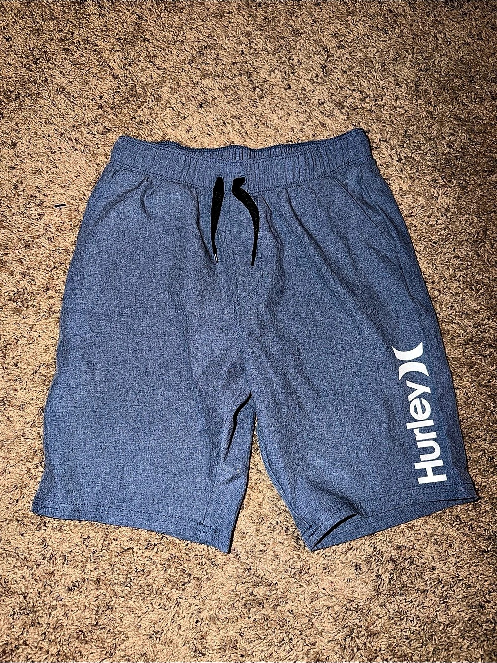 Hurley Swim Trunks Blue Boys 10/12 Like New